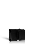 Estuche grande horizontal de cuero negro universal AGF